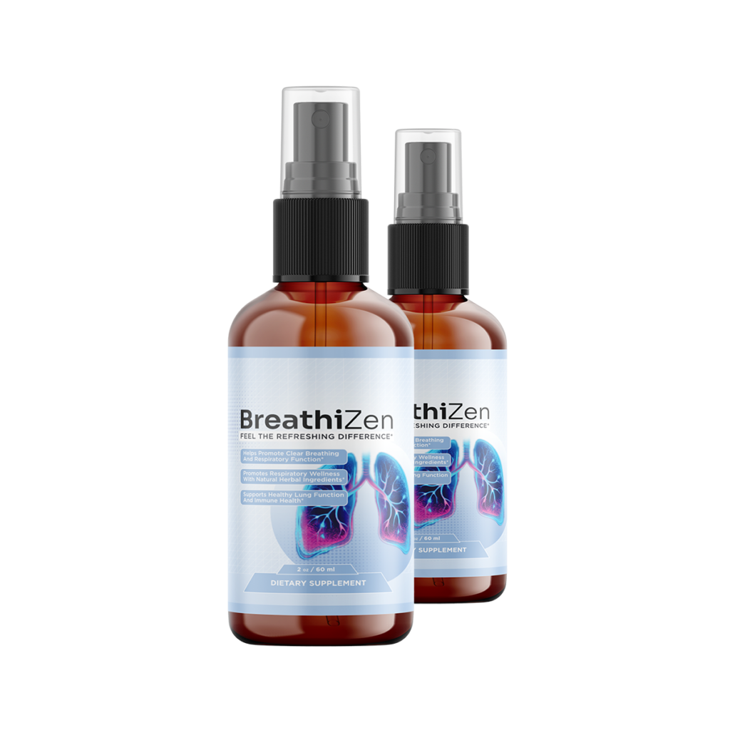 Two BreathiZen spray bottles as pictured by the seller
